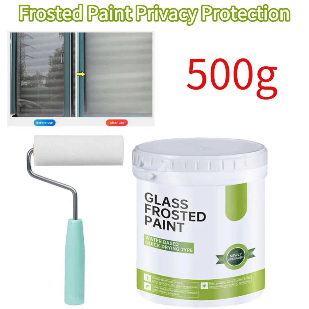 Frosted Glass Paint Frosted Paint Privacy Protection Bathroom Room Matte Anti Peeping Paint Coating Window Blackout Art Paint
