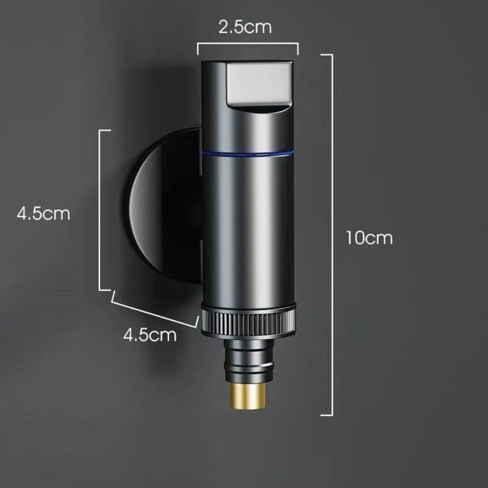Stainless Steel G1/2 Water Stop Valve For Bathrooms Washing Machine Automatic Water Stop Valve Quick Opening Angle Valve