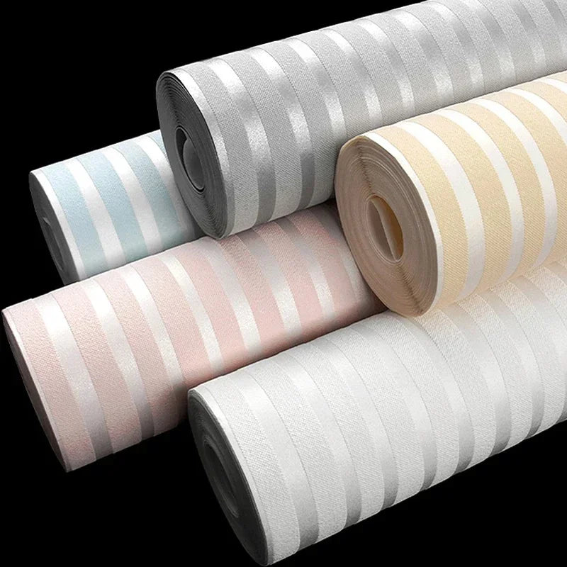 Modern Vertical Stripe Wallpaper Pink Blue Striped Living Room Decor TV Wallpapers 3d Elegant Home Decoration Wall Papers