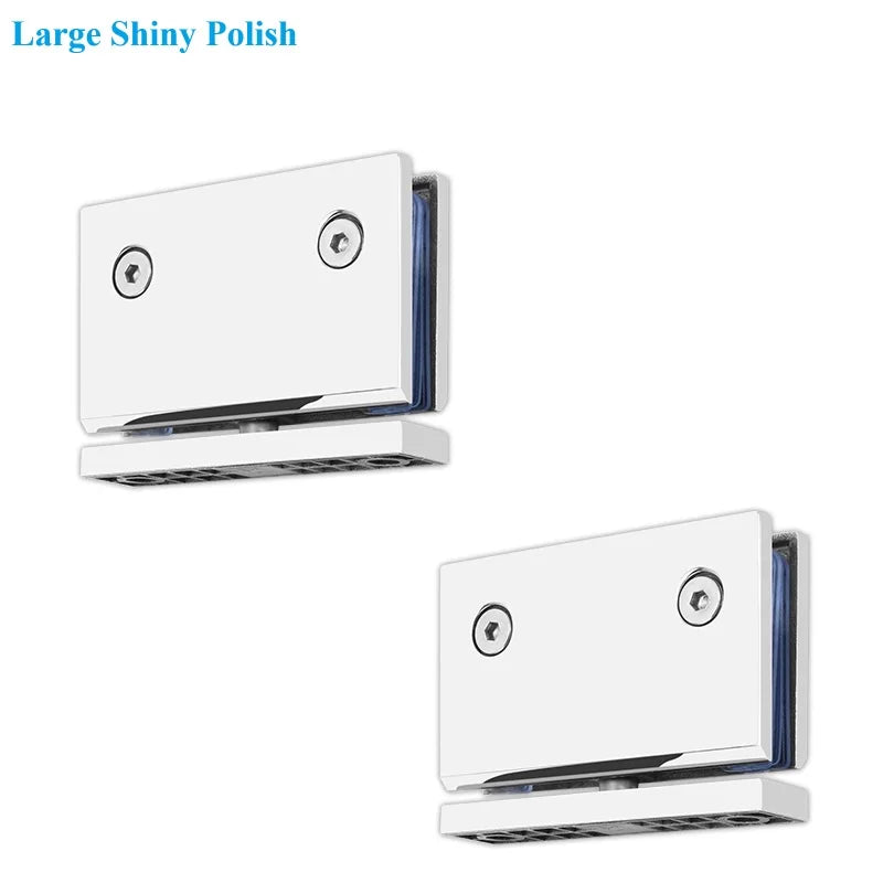 1Pair SUS304 Framless Glass Door Pivot Hinge For Shower Enclosure Commercial Entry Cubicle