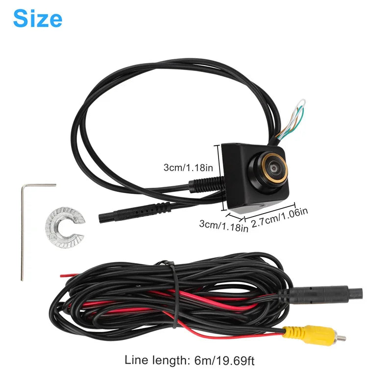 AHD 1920x1080P Car Rear View Camera 170° Fisheye Golden Lens Full HD Night Vision Vehicle Reversing Front Cameras B.H