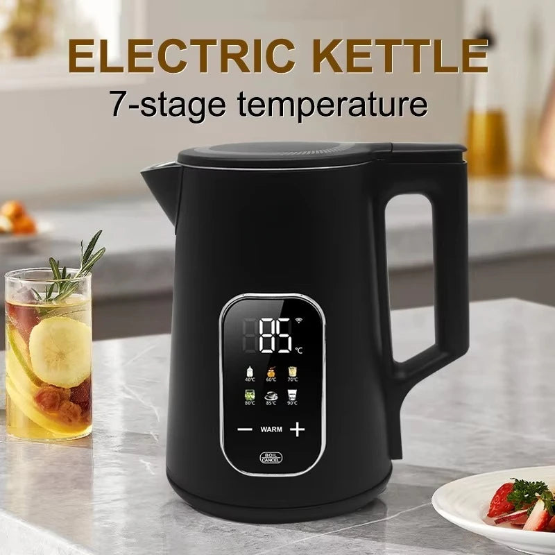 1.7L Stainless Steel Smart Electric Kettle WiFi App Control