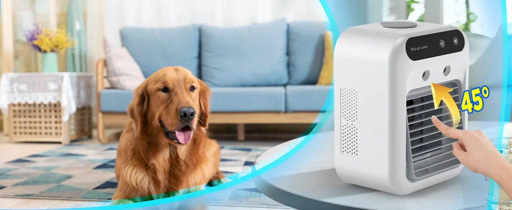 Portable Air Conditioners,3-In-1 Cooling Fan Air Conditioner with 2-Speed,Built-In 1800mah Battery,Air Cooler for Home&Outdoor