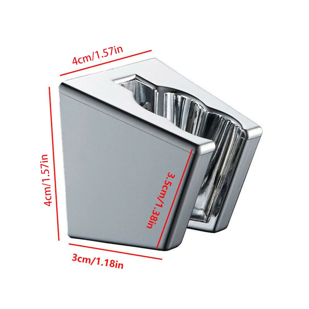 Adjustable Bathroom Shower Handset Holder Head Chrome Wall Mount Shower Mounting Brackets Silver Bathroom Accessories
