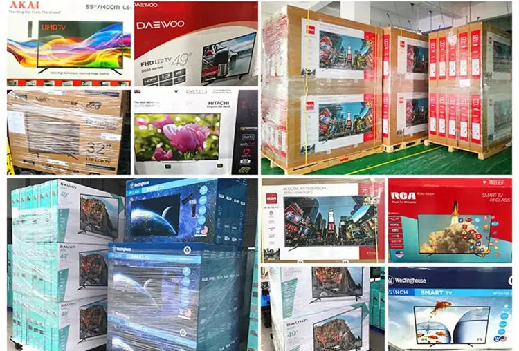 Frameless Big Screen Smart Television UHD High Quality Outdoor Protective Case 75 Inch TV Advertising Online TV Android