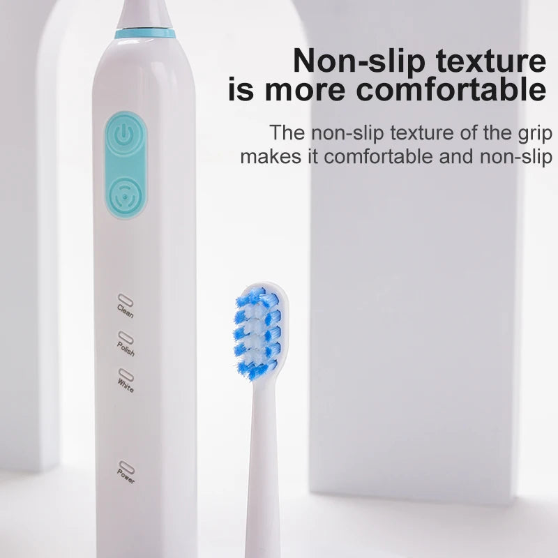 Adult Sonic Toothbrush with Micro USB Charging IPX7 Waterproof 32000 Times/Min Vibration 3 Modes 40 Days Runtime Toothbrush