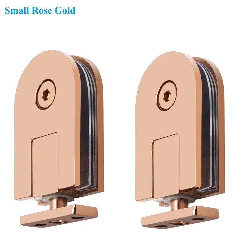 1Pair SUS304 Framless Glass Door Pivot Hinge For Shower Enclosure Commercial Entry Cubicle