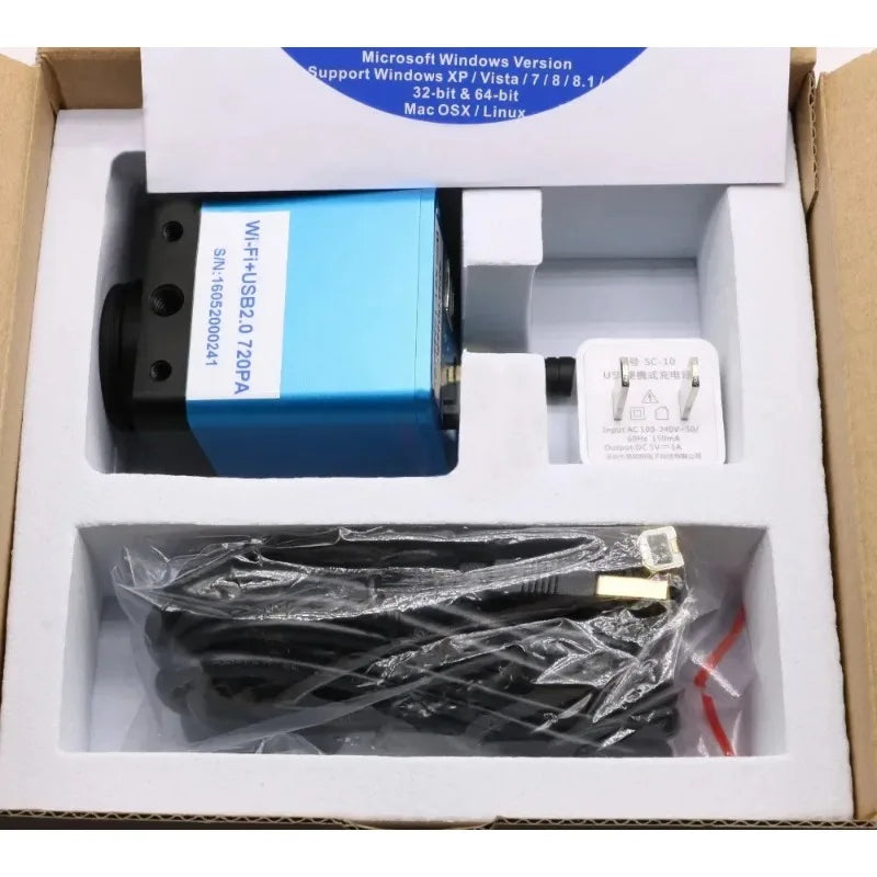 720P HD Industrial Microscope Camera CMOS C-Mount Camera electronic eyepiece