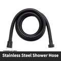 Stainless Steel Shower Hose 1.5M/2M Flexible Chrome Matte Black Universal G1/2 Connector Explosion-proof Bathroom Water Pipe