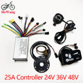 24V/36V/48V Electric bike kit: 25A sine wave controller with LED S800 instrument , 130X thumb throttle , 8C speed assist sensor