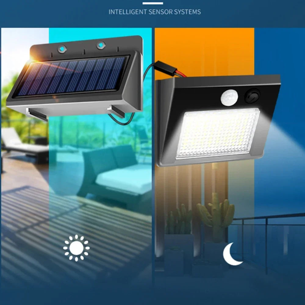 20/30/48LED Solar Lights Outdoor 3 Mode Waterproof Motion Sensor Security Lighting LED Wall Street Lamp for Garden Porch Light