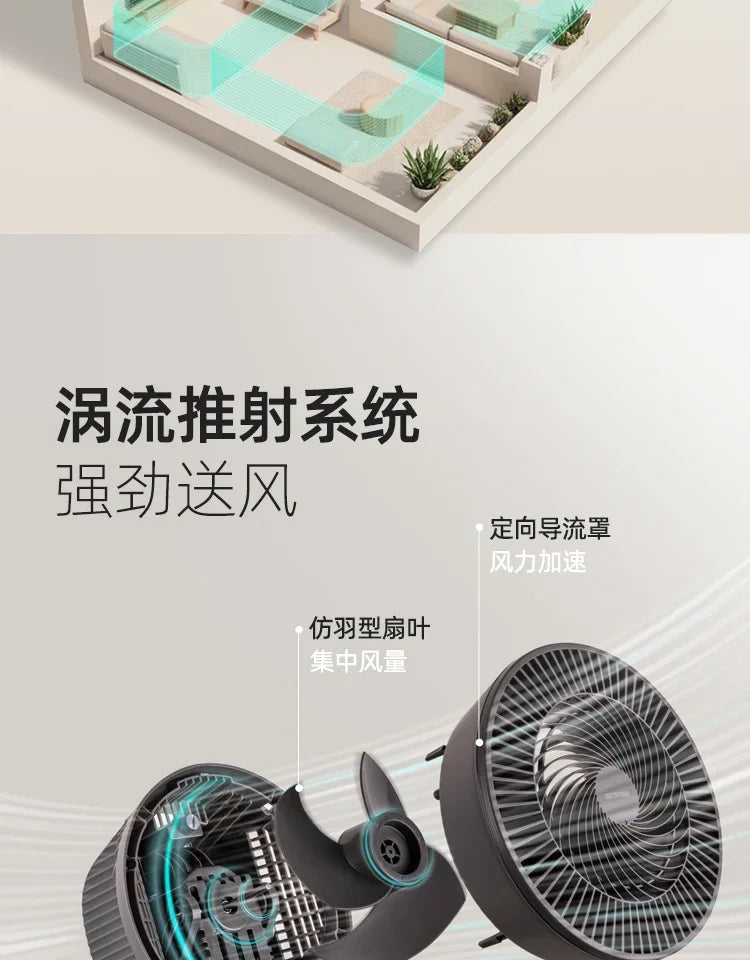 Air circulation fan Household bedroom  floor fan Large air volume silent Remote control shaking electric fan new style