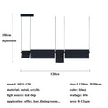 Modern Rotatable Led Chandelier Lighting Living Dining Room Pendant Lamp Home Decor Bar Office Reception Hanging Light Luminaire