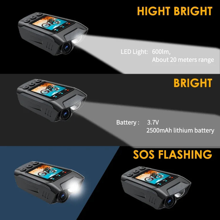HD 4K 60FPS Action Camera for Motorcycle Bike Helmet Sports DV Video Recorder Car DVR Dash Cam Outdoor Bicycle Surveillance