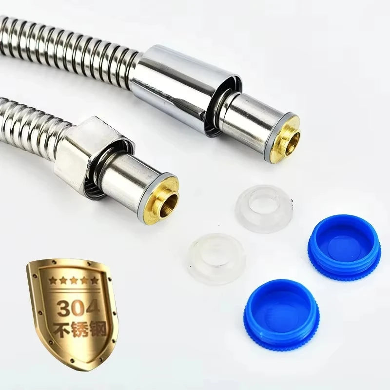 2m/1.5m Shower Head, Extended Stainless Steel Hose, Flexible and Durable anti Winding Pipe, Bathroom Accessories, Pipeline Tools