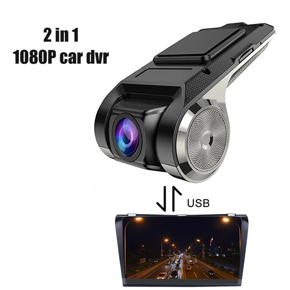 HD 1080P Car DVR Camera Android USB Video Recorder G-Sensor Night Vision Dash Cam 170° Wide Angle Car Recorders Registrator