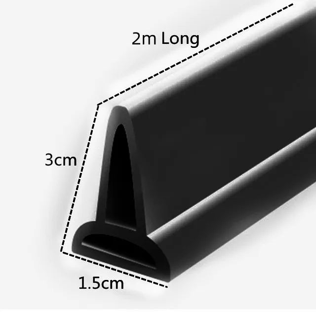 1-2M Bathroom Water Stopper Silicone Retaining Strip Water Shower Dam Flood Barrier Dry And Wet Separation Blocker Accessories