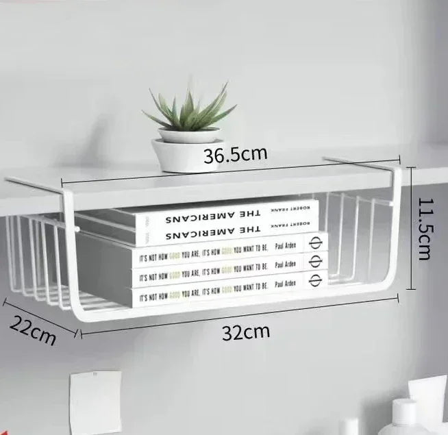 1PC Off-The-Shelf KitchenTiered Storage Shelf Student Dormitory Wardrobe Dormitory Desk Storage Hanging Basket Organizer Kitchen