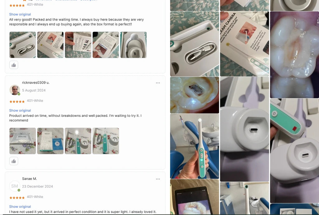 INSKAM Visual Mouth Camera WIFI Mouth Examination Camera IP67 Waterproof 1440P Endoscope Camera 2MP Image System Inspection Tool