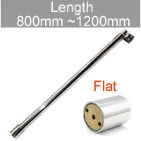 Stainless Steel Shower Glass Door Fixed Rod Clamp Bathroom Glass Support Bar Plane Fixed Adjustable Length Easy to Install