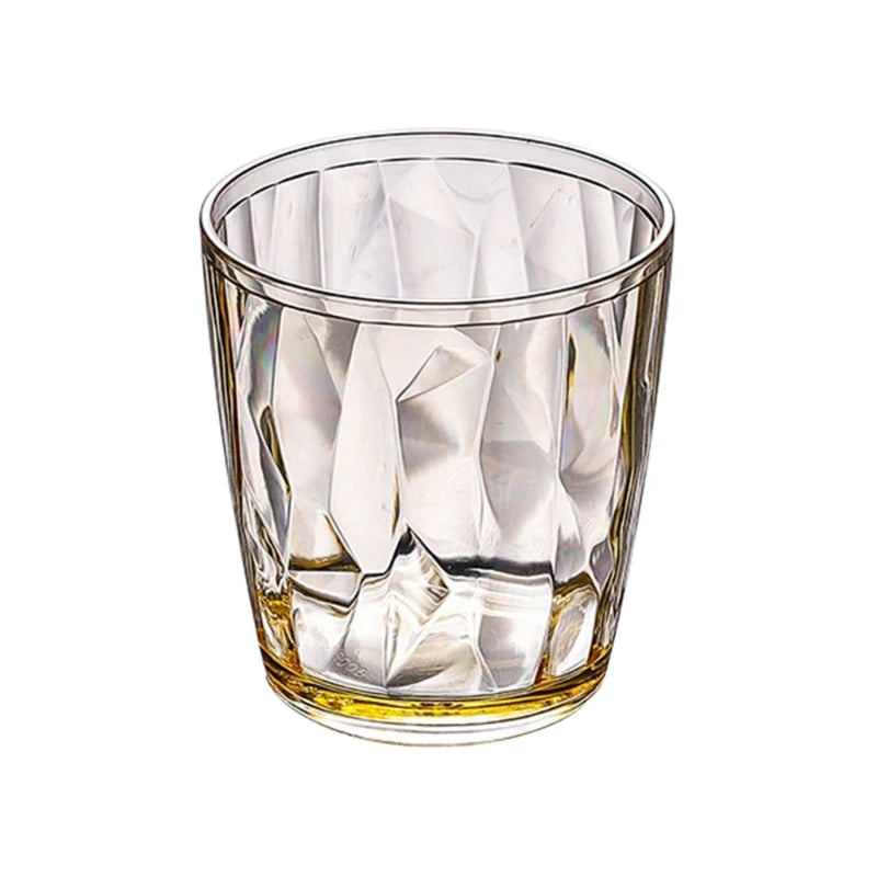 Unbreakable Acrylic Drinking Glasses Shatterproof Water Tumblers 210ml Reusable Champagne Fruit Juice Beer Cup for Bar