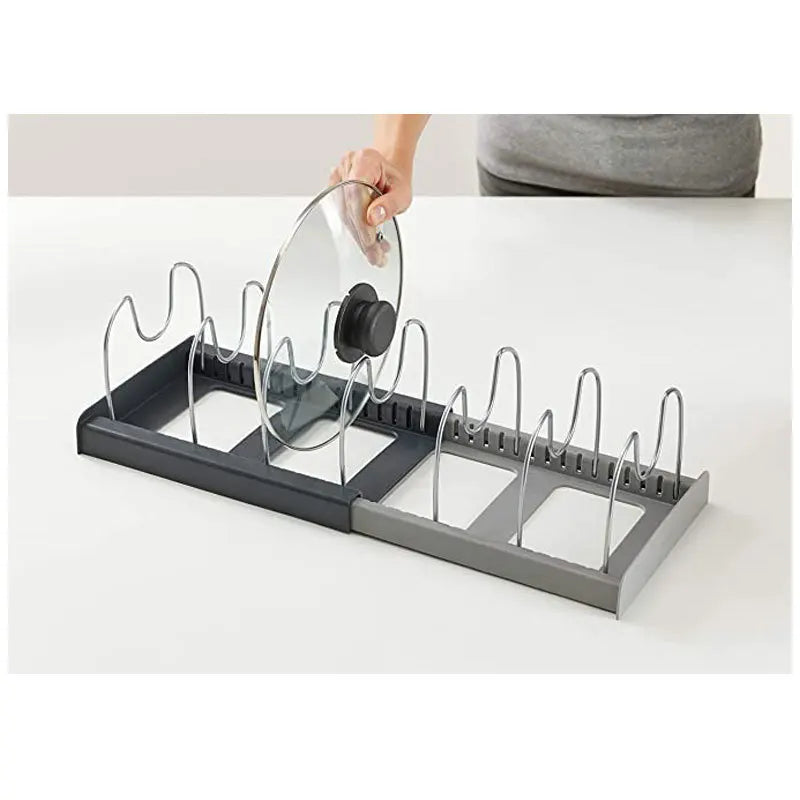 Adjustable Expandable Kitchen Drawer Organizer for Pots, Pans, Lids and Baking Trays