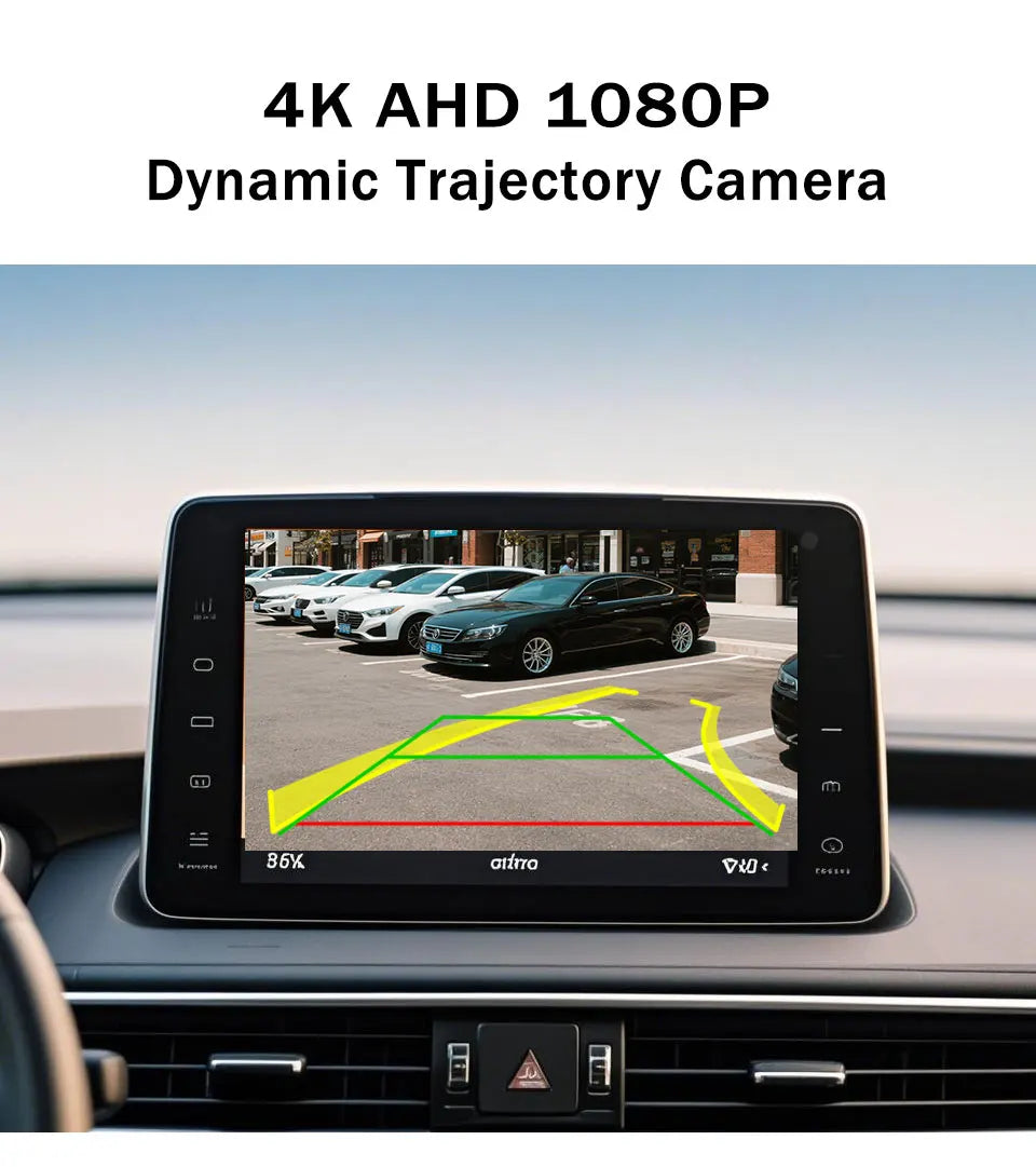AHD 1080P Golden Lens Car Intelligent Dynamic Trajectory Moving Guide Parking Line HD Rear View Reverse Backup Tracks Camera