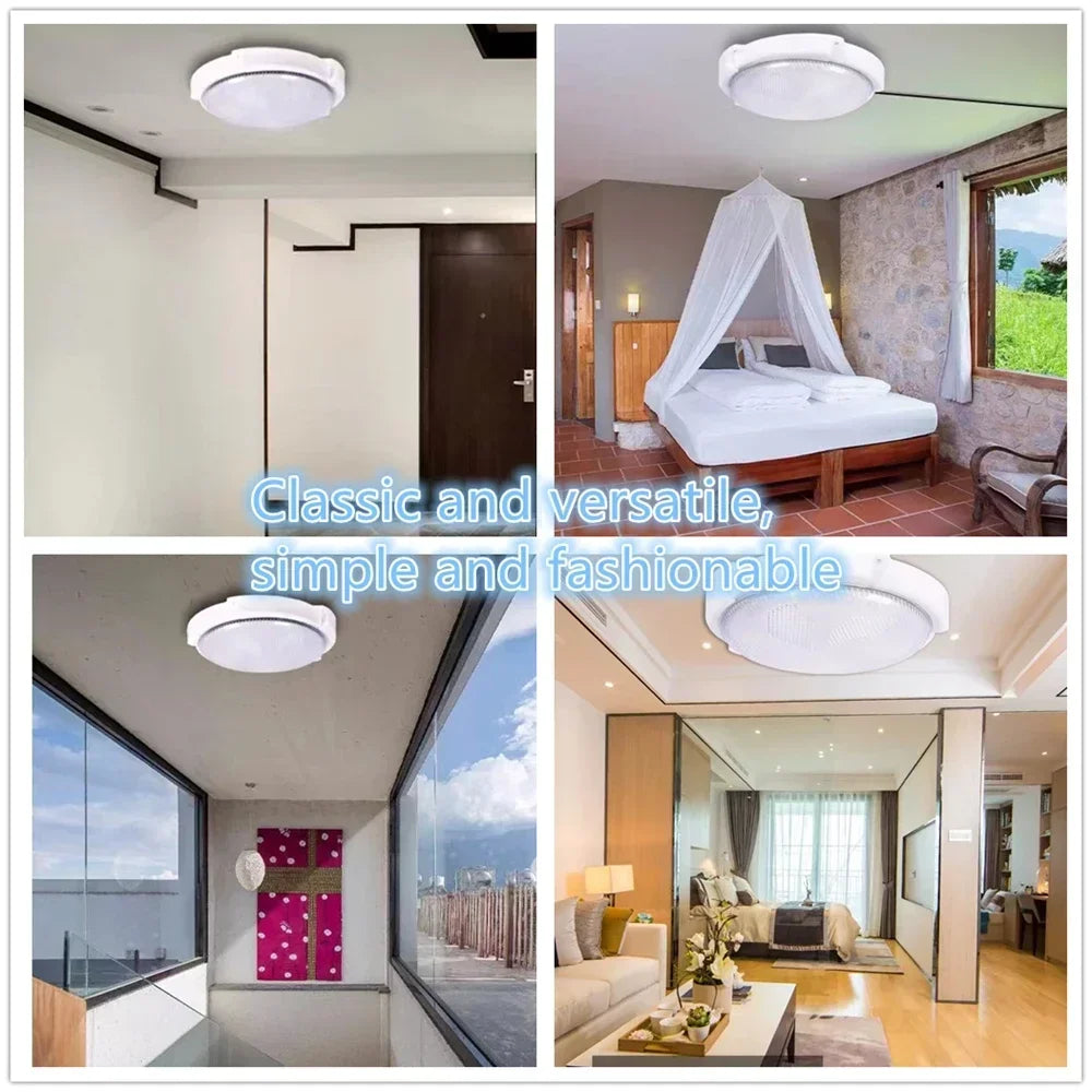 LEDSolar Ceiling Light Indoor Bedroom Corridor Garden Lighting With Remote Control Dimmable Timing Waterproof Solar Ceiling Lamp