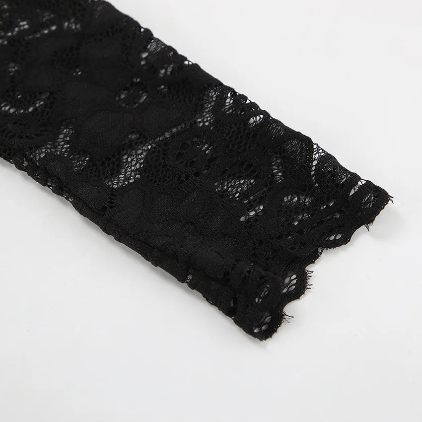 BKLD Sexy Black Lace Fishtail Dress 2026 Autumn Round Neck Bodycon Long Dresses Evening Party Clubwear Clothes For Women