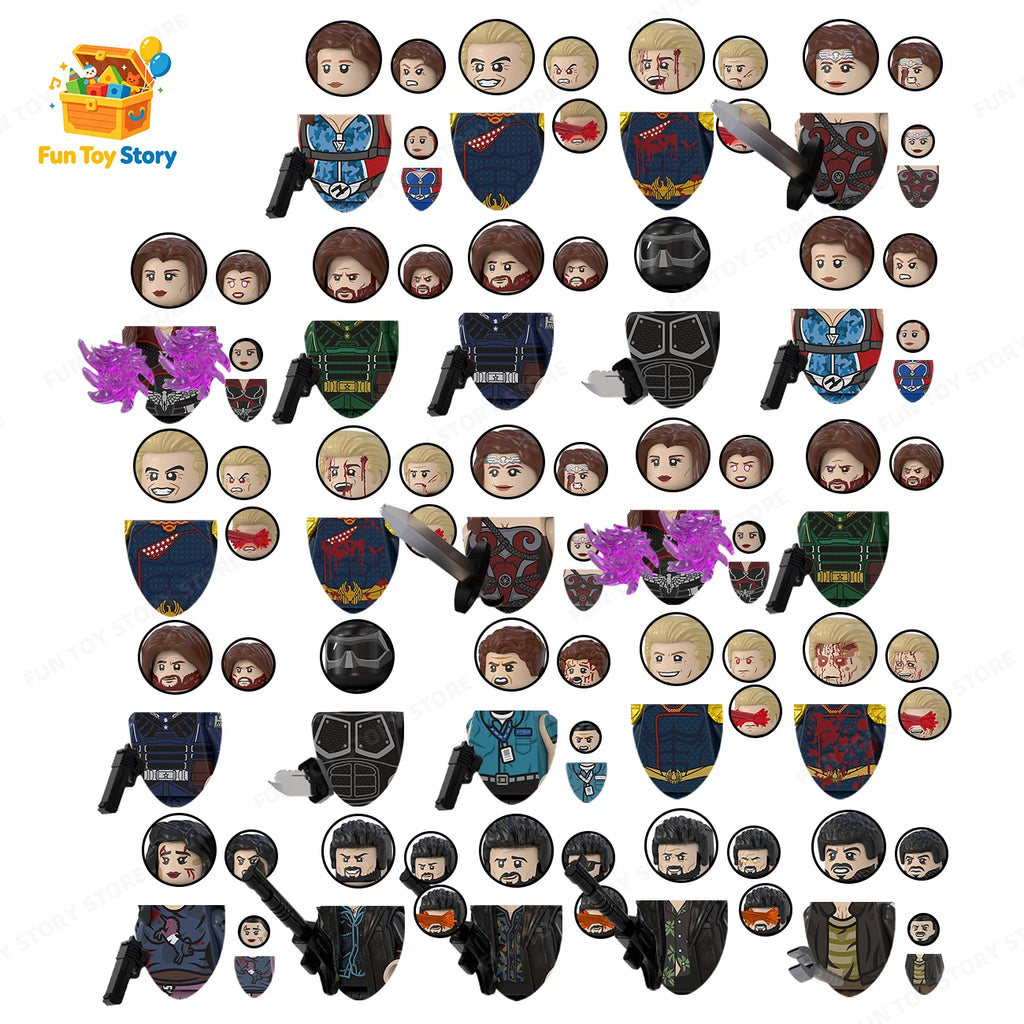TV6224 TV Watchdog Series, Assembled Building Blocks, Human Toys, Collected by Film and Television Enthusiasts, Gifts for People