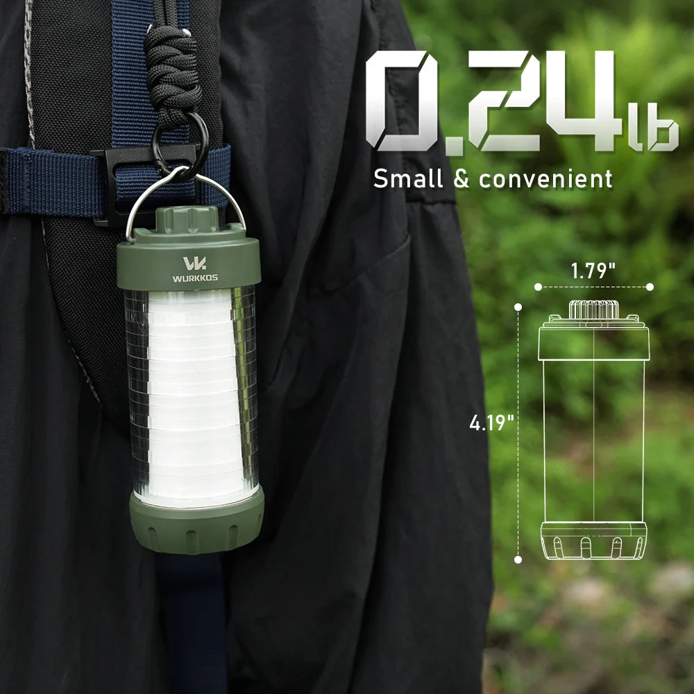 Wurkkos CL01 Camping Lantern 550LM Rechargeable LED Flashlight Waterproof EDC Work Light RGB Torch Power Bank Mini Magnetic Lamp