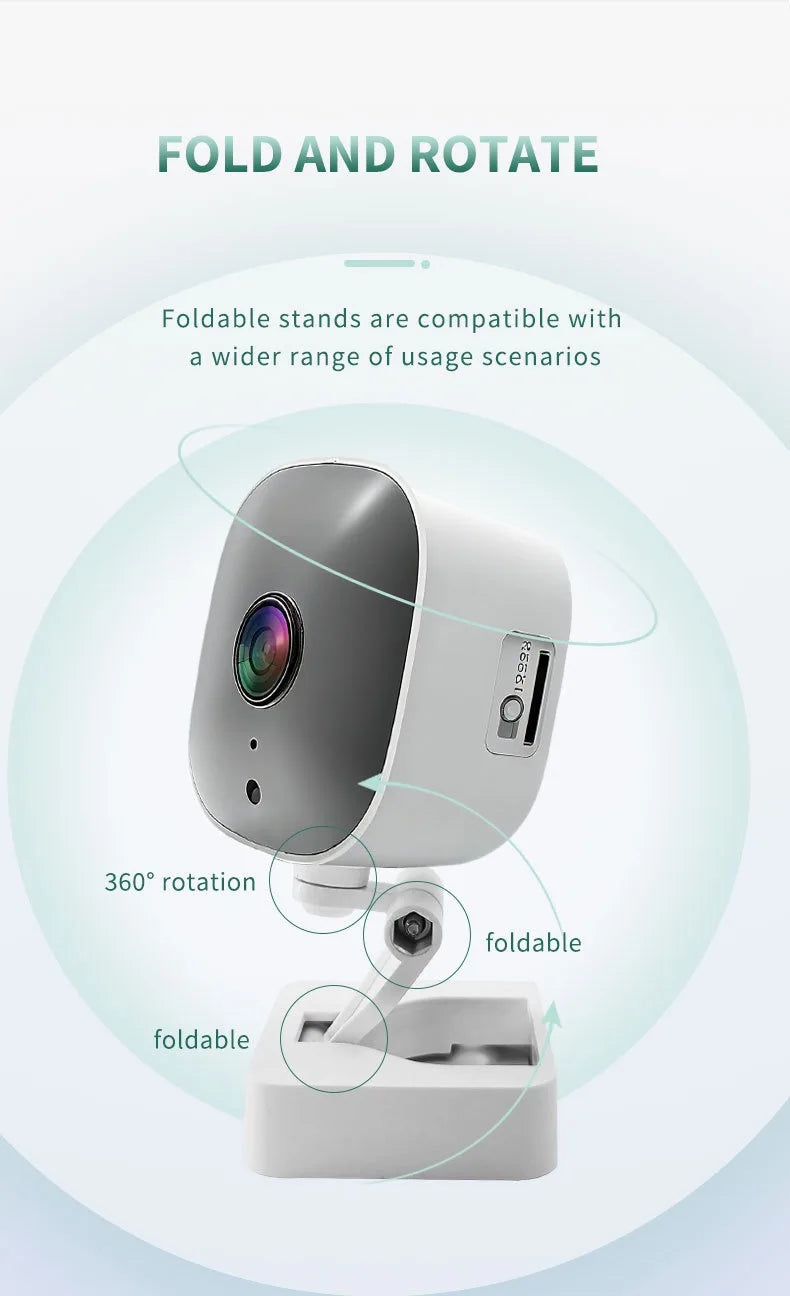 Wireless WiFi Smart HD Wide-Angle Home Camera Indoor Mini Surveillance Two-Way Audio Motion Detection Cloud Storage Camera 2026