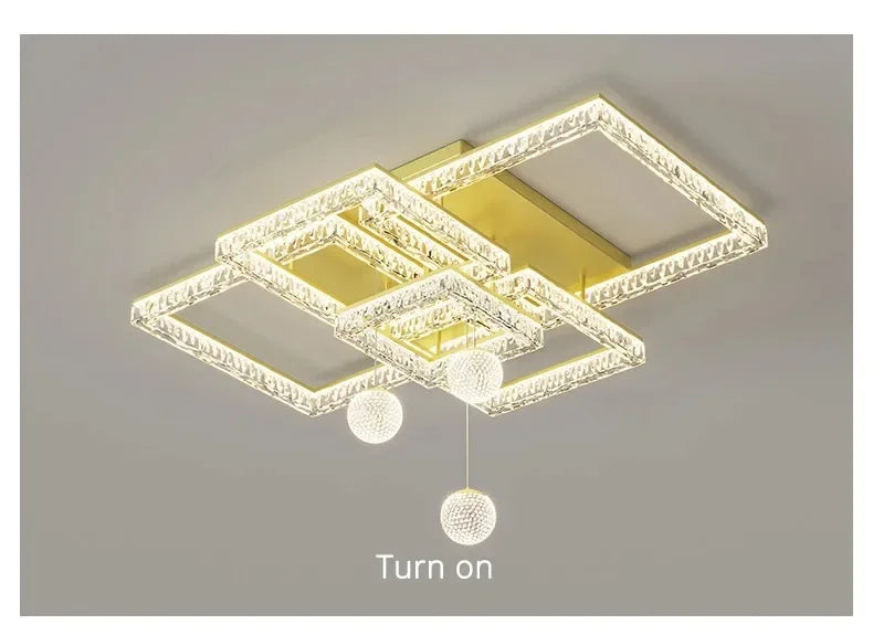 Home Decoration Chandelier Modern Light Luxury LED Ceiling Lamp For Living Room Bedroom Home Decor Indoor Lighting Light Fixture