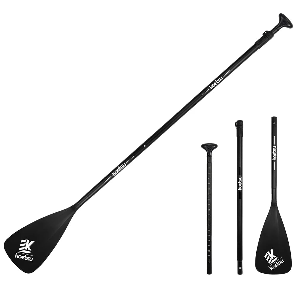 3-Piece Aluminum Sup Paddle One/Two Way Paddle Nylon Kayak Boat Stand Up Paddleboard Paddle SUP Surfpaddle Sap for Outdoor Water