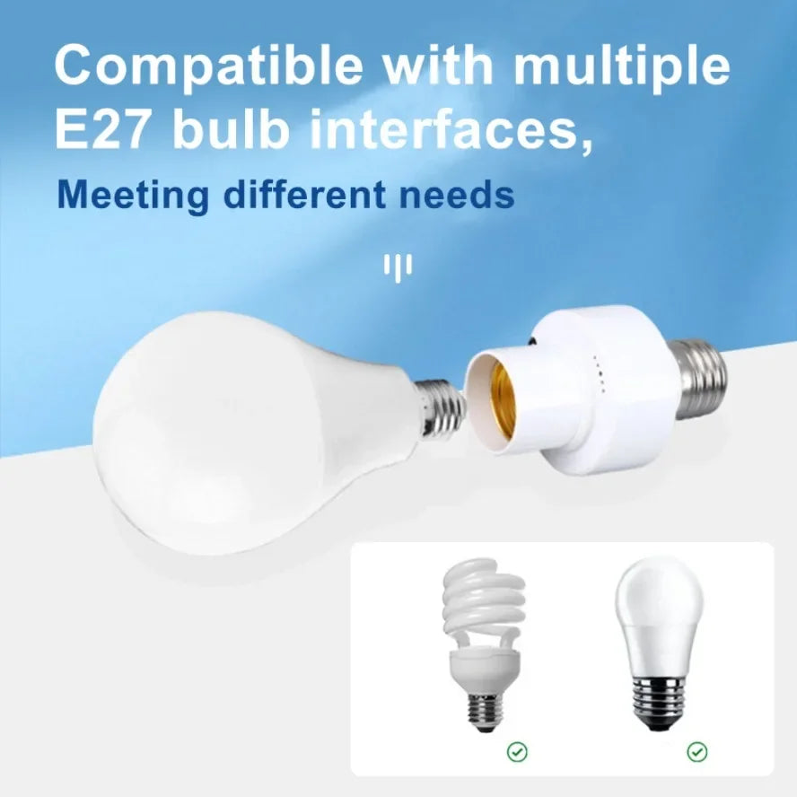E27 Smart Lamp Holder Infrared Wireless Remote Control Timer Switch AC85-265V 220V 110V House Switch Baby Room Bedroom Switch
