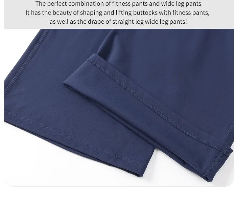 2026 C-B Women High Waist V Back Scrunch Straight Leg Yoga Pants Naked Feel Tummy Control Stretch Gym Pilates Sports Trousers