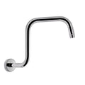 13 Inch Wall Mounted Shower Arms Stainless Steel Shower Head Extension Silver Black Bathroom Hardware Shower Head Bar