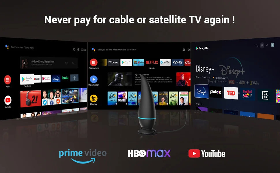 VUELVE Mango Digital Television Antenna 4K 1080P HD TV Antenna UHF VHF Long Range Signal Reception Antenna