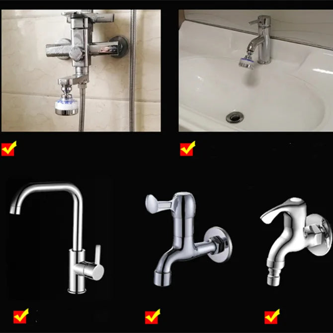 Universal Kitchen faucet adapter Bathroom water saving faucet nozzle with filter tap aerator connector Anti-splash Sprayer Head