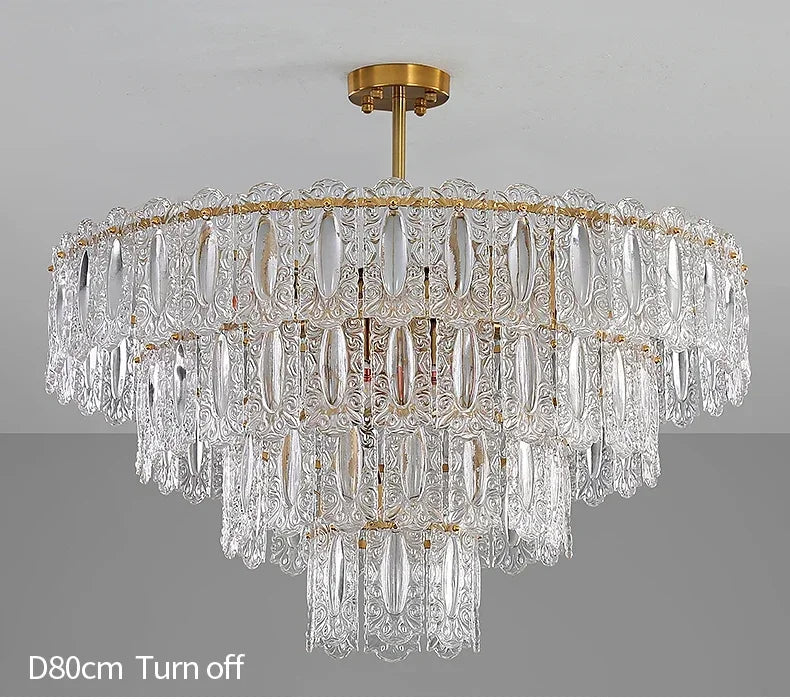 Modern Light Luxury French Living Room Chandelier Romantic  Bedroom Ceiling Lamp Dining Table Decor Hanging Light Lustre Fixture