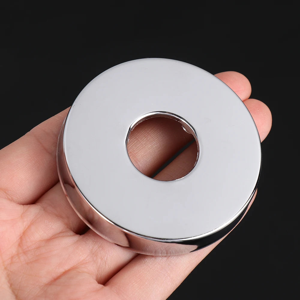 1Pc Stainless Steel Shower Kitchen Faucet Decorative Cover Wall Flange Self-Adhesive Pipe Wall Covers Bathroom Accessories New