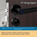 Remote Lock Smart Fingerprint Door Lock Smart Password Electronic Digital Door Handles Bluetooth WiFi Gateway