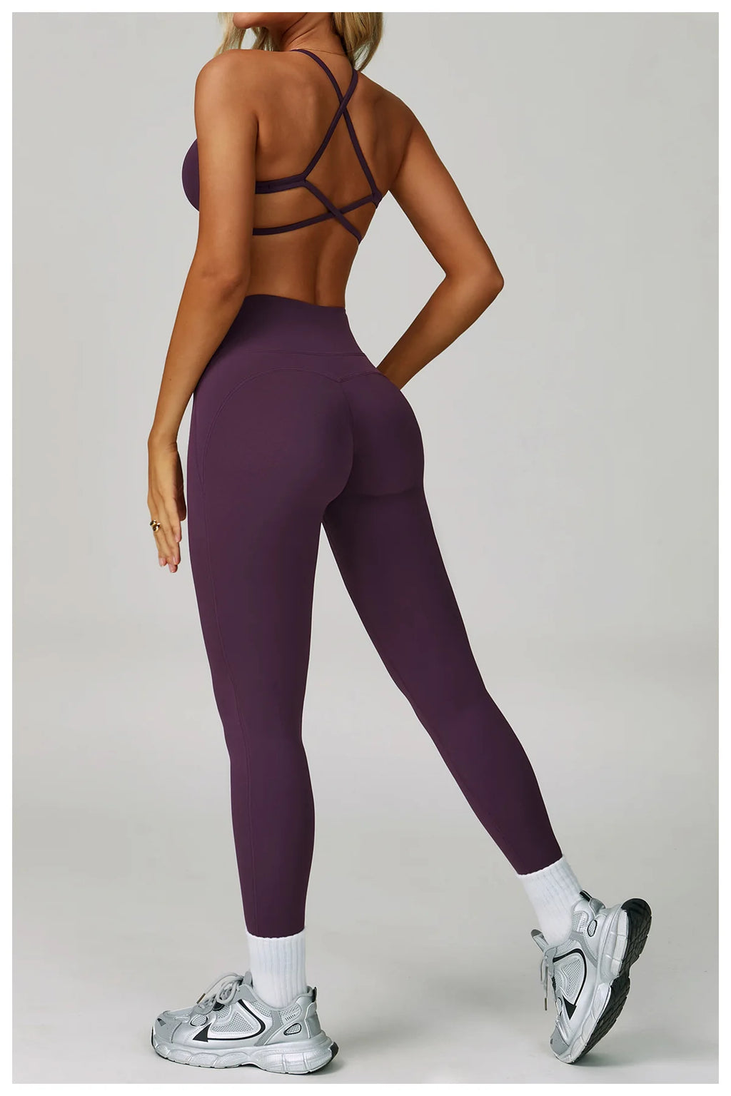 Women's Tracksuit 2 Piece Set Fitness Clothes Yoga Sets Sportswear Workout Bra High Waist Leggings Set Gym Clothing Sports Suits