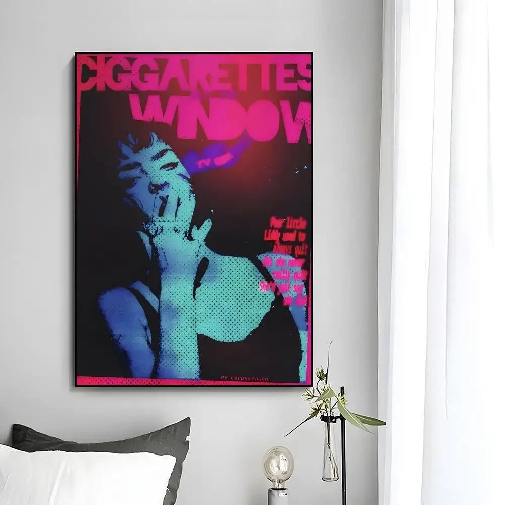 t-TV Girl Poster Wall Art Print Decorative Mural Home Decor Gift Unframed