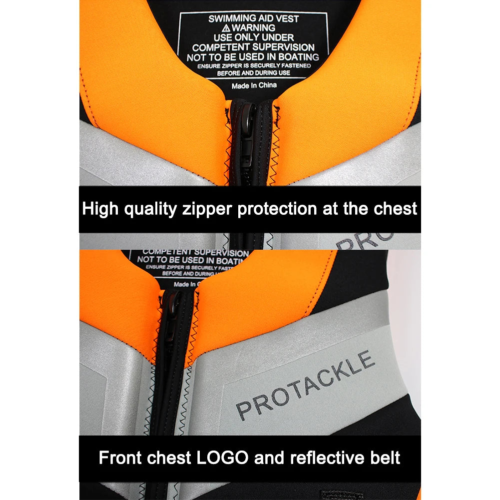 Fishing Water Ski Vest Buoyancy Boating Skiing Driving Vest Lightweight Safety Buckle Floating Foam for Surfing Sailboard Rowing