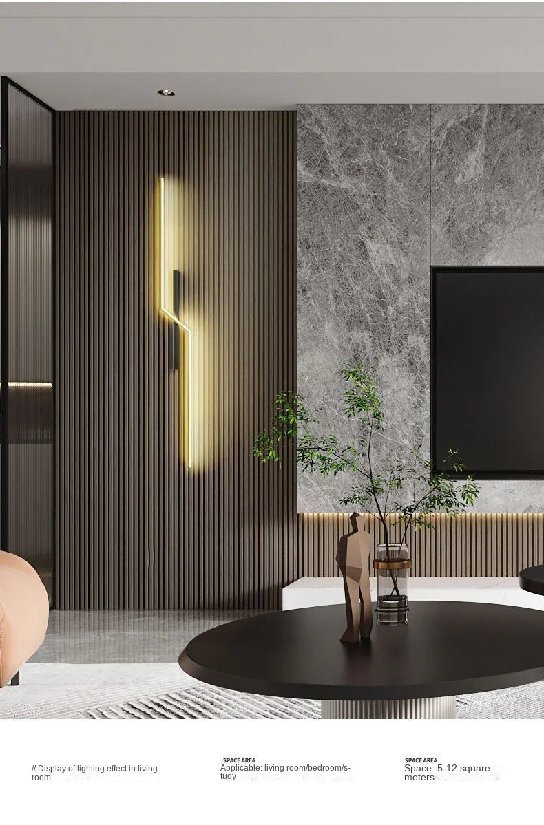 Modern Minimalist LED Wall Lamps - Bedside Interior Lighting for Living Room Bedroom Stairs - TV Backlight Wall Decor Lights