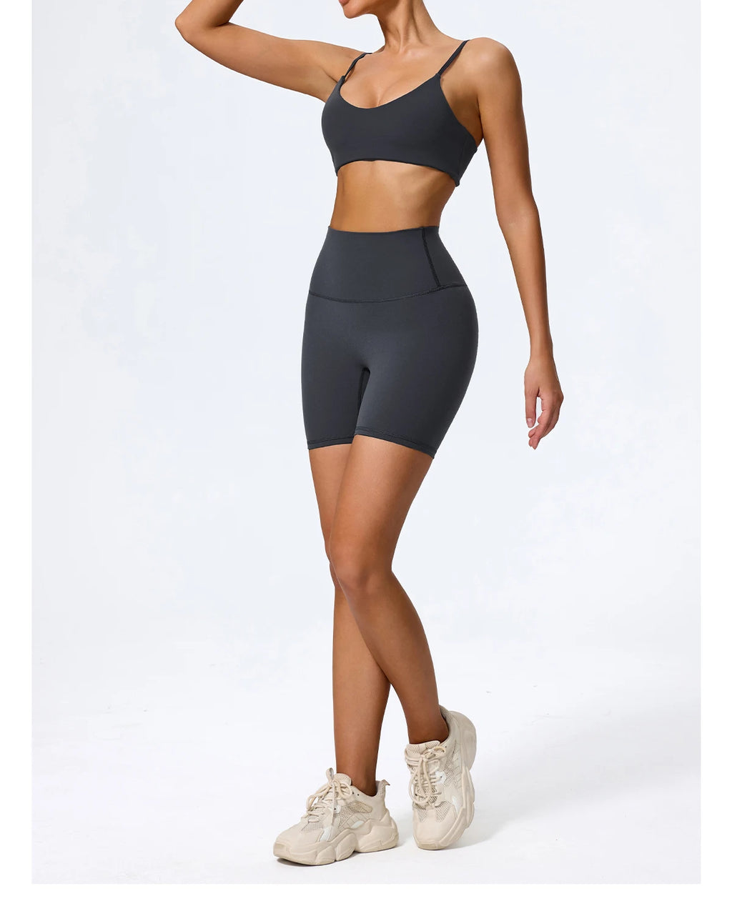 Ctenkevet Summer Women 2Pcs Sleeveless Sports Set Female Gym Two-piece Yoga Set High Waist Breathable legging Sportswear Women