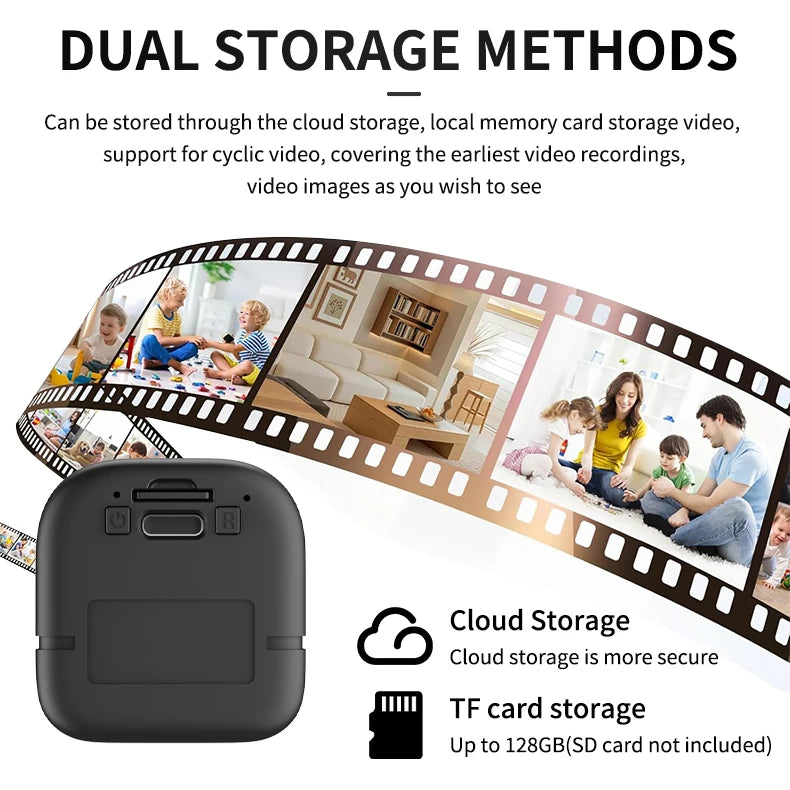 Mini Security Camera Pro Full HD WiFi Surveillance With 2 Way Audio Motion Detection Infrared Night Vision Security O-Kam Cam