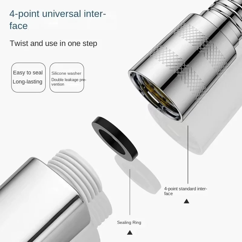 2m/1.5m Shower Head, Extended Stainless Steel Hose, Flexible and Durable anti Winding Pipe, Bathroom Accessories, Pipeline Tools