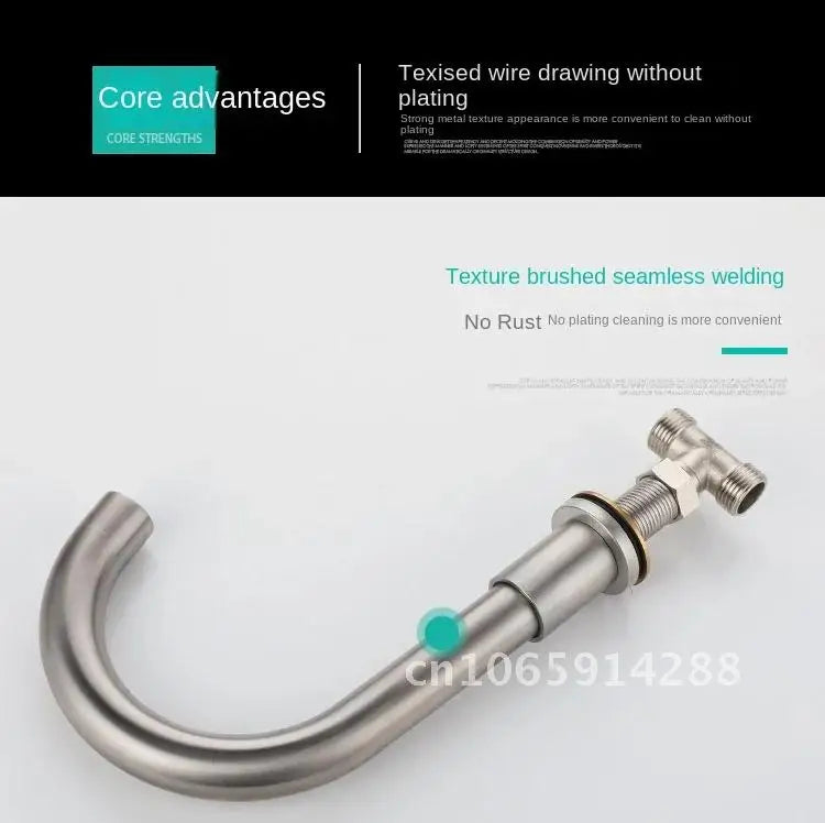 Free Faucet Bathroom WashBasin Dual Tap Solid 304 STAINLESS STEEL Faucet Handles Lead Set Basin Holes Tap Mixer Bathtub Sink 3